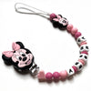 Catenella Portaciuccio Minnie, Portaciuccio con Nome, Catenina in Silicone, Porta Ciuccio Personalizzato