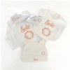 Set Nascita Personalizzato. Body, Scarpette, Bavaglino, Cappellino.