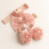 Set Accessori Neonata – Fasce per Capelli + Calzini Coordinati | Idea Regalo Newborn