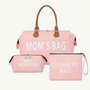 MOM’S BAG, 3 Pezzi, Mommy Bag, Borsone Cambio Ospedale, Borsa Parto, Borse Maternità per Passeggino