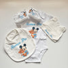 Set Nascita Personalizzato. Body, Scarpette, Bavaglino, Cappellino.