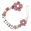 Catenella Portaciuccio Margherita, Portaciuccio con Nome, Catenina in Silicone, Porta Ciuccio Personalizzato