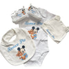 Set Nascita Personalizzato. Body, Scarpette, Bavaglino, Cappellino.